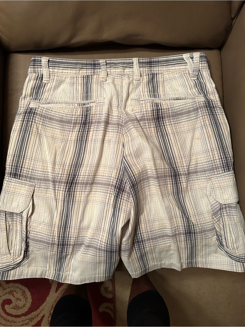 Tommy Bahama Jeans Men's Shorts Plaid Cargo Casual shorts. Size 35